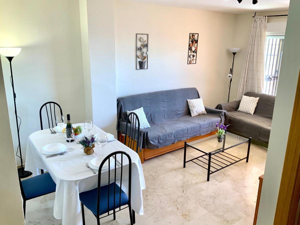 Apartamento De 2 Dormitorios, Gran Terraza, Vistas Al Mar Cerca Playa Carvajal 베날마데나코스타 외부 사진